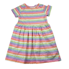 Load image into Gallery viewer, Girls KID, striped cotton casual dress, FUC, size 3, L: 51cm