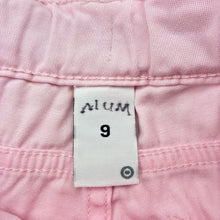 Load image into Gallery viewer, Girls Target, pink stretch cotton shorts, adjustable, GUC, size 9,