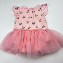 Load image into Gallery viewer, Girls Disney, Minnie Mouse, cotton blend tutu romper, GUC, size 000,