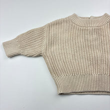 Load image into Gallery viewer, Unisex Baby Berry, knitted cotton sweater/ jumper, GUC, size 000,