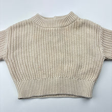 Load image into Gallery viewer, Unisex Baby Berry, knitted cotton sweater/ jumper, GUC, size 000,