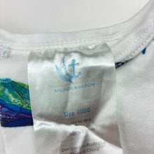 Load image into Gallery viewer, Unisex ANCHOR &amp; ARROW, cotton zip romper, turtles, FUC, size 0000,
