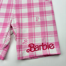Load image into Gallery viewer, Girls Rock Your Kid, Barbie, checked stretchy bike shorts, FUC, size 7,