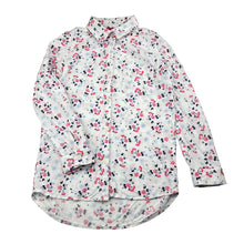 Load image into Gallery viewer, Girls Young Dimension, lightweight floral viscose long sleeve shirt, EUC, size 8-9,