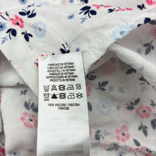 Load image into Gallery viewer, Girls Young Dimension, lightweight floral viscose long sleeve shirt, EUC, size 8-9,