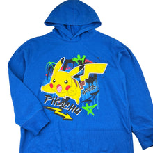 Load image into Gallery viewer, Boys Nintendo, Pokemon, Pikachu, fleece lined hoodie sweater, EUC, size 10,