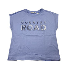 Load image into Gallery viewer, Girls Country Road, organic cotton t-shirt / top, sequins, EUC, size 4,