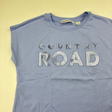 Load image into Gallery viewer, Girls Country Road, organic cotton t-shirt / top, sequins, EUC, size 4,