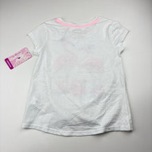 Load image into Gallery viewer, Girls Tommy Bahama, twist-front t-shirt / top, sequin flamingos, NEW, size 6,