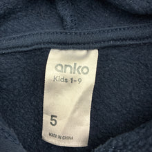 Load image into Gallery viewer, Girls Anko, navy fleece lined hoodie sweater, sequins, GUC, size 5,