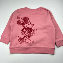 Load image into Gallery viewer, Girls Cotton On, Disney Minnie Mouse fleece lined sweater / jumper, pilling, FUC, size 5,