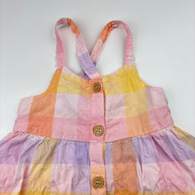 Load image into Gallery viewer, Girls KID, linen / viscose summer dress, EUC, size 3, L: 55cm