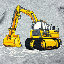 Load image into Gallery viewer, Boys lightweight, stretchy tee / top, digger, EUC, size 5,