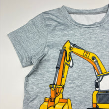Load image into Gallery viewer, Boys lightweight, stretchy tee / top, digger, EUC, size 5,