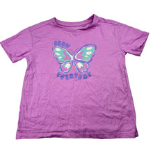 Load image into Gallery viewer, Girls Anko, purple cotton t-shirt, butterfly, EUC, size 6,