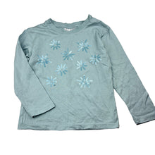 Load image into Gallery viewer, Girls Mango, cotton long-sleeve t-shirt / top, sequins, GUC, size 5,