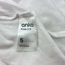 Load image into Gallery viewer, Girls Anko, cotton long-sleeve t-shirt / top, hearts, GUC, size 5,