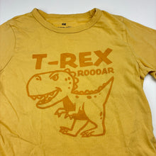Load image into Gallery viewer, Boys H&amp;M, soft cotton t-shirt, dinosaur, GUC, size 5-6,