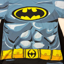 Load image into Gallery viewer, Boys lightweight, Batman t-shirt / top, detachable cape, EUC, size 7,