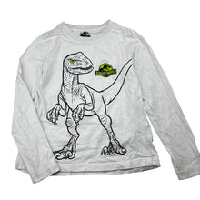 Load image into Gallery viewer, Boys Jurassic World, cotton long sleeve t-shirt, dinosaur, GUC, size 6-8,