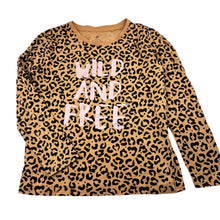 Load image into Gallery viewer, Girls Target, animal print organic cotton long sleeve t-shirt, GUC, size 7,