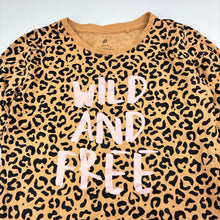 Load image into Gallery viewer, Girls Target, animal print organic cotton long sleeve t-shirt, GUC, size 7,