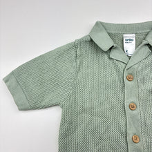 Load image into Gallery viewer, Unisex Anko, knitted cotton blend short sleeve top, GUC, size 2,