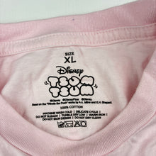 Load image into Gallery viewer, Girls Disney, pink cotton t-shirt, size xl, armpit to armpit: 36cm, EUC, size 6-8,