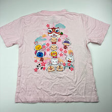 Load image into Gallery viewer, Girls Disney, pink cotton t-shirt, size xl, armpit to armpit: 36cm, EUC, size 6-8,