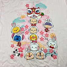 Load image into Gallery viewer, Girls Disney, pink cotton t-shirt, size xl, armpit to armpit: 36cm, EUC, size 6-8,
