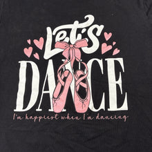 Load image into Gallery viewer, Girls Ollie's Place, black stretchy t-shirt, dance, EUC, size 12,