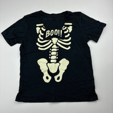 Load image into Gallery viewer, Unisex Target, black cotton Halloween t-shirt, skeleton, GUC, size 3,
