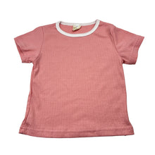 Load image into Gallery viewer, Girls Kids Tales, pink ribbed t-shirt / top, GUC, size 3,
