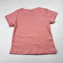 Load image into Gallery viewer, Girls Kids Tales, pink ribbed t-shirt / top, GUC, size 3,