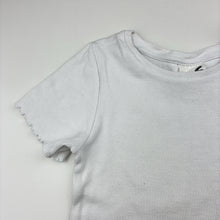Load image into Gallery viewer, Girls Cotton On, stretchy ribbed t-shirt / top, GUC, size 6,