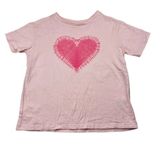 Load image into Gallery viewer, Girls Anko, pink cotton t-shirt on a heart, GUC, size 6,
