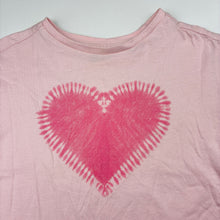 Load image into Gallery viewer, Girls Anko, pink cotton t-shirt on a heart, GUC, size 6,