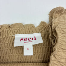Load image into Gallery viewer, Girls Seed, stretchy shirred short sleeve top, EUC, size 6,