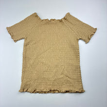 Load image into Gallery viewer, Girls Seed, stretchy shirred short sleeve top, EUC, size 6,
