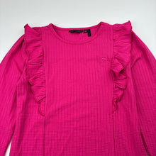 Load image into Gallery viewer, Girls NONO, pink stretchy long sleeve top, EUC, size 9-10,