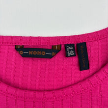 Load image into Gallery viewer, Girls NONO, pink stretchy long sleeve top, EUC, size 9-10,