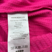 Load image into Gallery viewer, Girls NONO, pink stretchy long sleeve top, EUC, size 9-10,