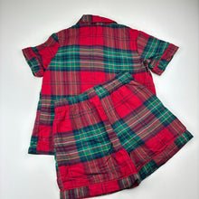 Load image into Gallery viewer, Unisex Peter Alexander, checked cotton christmas pyjama set, EUC, size 5,