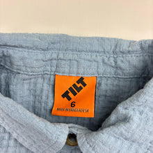 Load image into Gallery viewer, Boys Tilt, textured cotton short sleeve shirt, EUC, size 6,