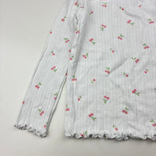 Load image into Gallery viewer, Girls Anko, pointelle cotton long sleeve top, cherries, EUC, size 3,