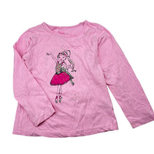 Load image into Gallery viewer, Girls H&amp;T, pink cotton long-sleeve top, ballet dancer, FUC, size 6,