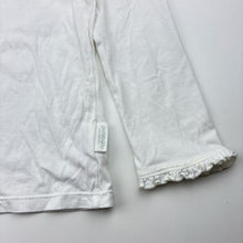 Load image into Gallery viewer, Girls purebaby, white organic cotton long-sleeve t-shirt / top, GUC, size 5,