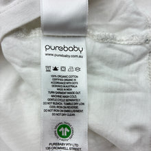 Load image into Gallery viewer, Girls purebaby, white organic cotton long-sleeve t-shirt / top, GUC, size 5,