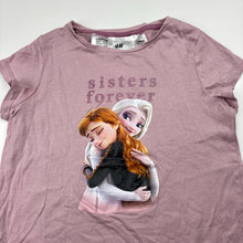 Load image into Gallery viewer, Girls H&amp;M, Disney Frozen cotton pyjama t-shirt, EUC, size 6,