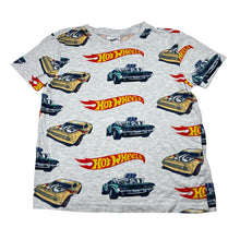 Load image into Gallery viewer, Boys Hot Wheels, grey marle t-shirt / top, GUC, size 6-7,